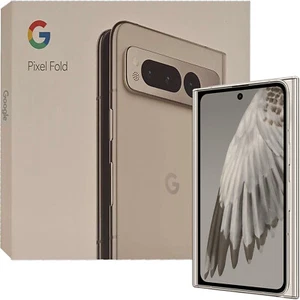 Google Pixel Fold 5G Porcelain 256GB + 12GB Dual-SIM Unlocked SIMFree G9FPL NEW - Afbeelding 1 van 10