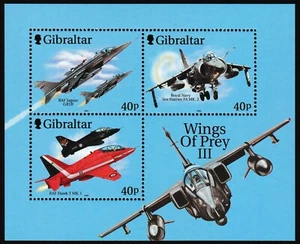 Gibraltar Block 2001 Wings of Prey III - Fighter Jets MNH aXF Z3677 - Picture 1 of 8