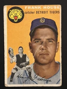 1954 Topps #163 Frank House Detroit Tigers GD - Picture 1 of 2