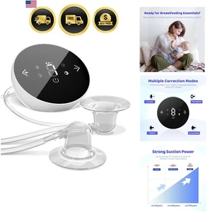 Nipple Corrector Electric Pump for Flat Inverted Nipples 4PCS Safe Silicone - Picture 1 of 10