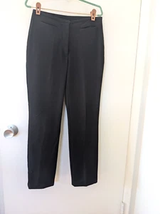 Pantalone donna The Limited nero dritto elasticizzato vita media tasche zip taglia 2 - Foto 1 di 9