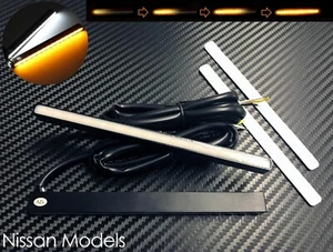 Dynamic Sequential White/Amber LED DRL Daytime Running Lights Signal for Nissan - Foto 1 di 5