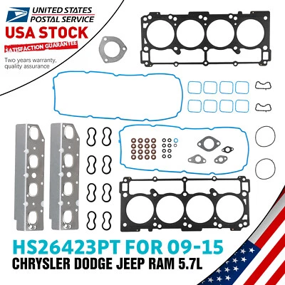 Juego de juntas de culata de motor de calidad OE para Dodge Challenger 2009-2014 2016 Foto 1 de 4