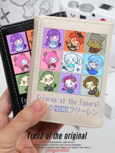 Sousou No Frieren Anime Student Black/White PU Leather Purse Short Wallet Gift - Picture 1 of 11