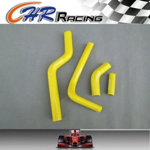 YELLOW Silicone Radiator Hose for Kawasaki KXF250 KX250F Suzuki RMZ250 2004 2005 - Picture 1 of 3