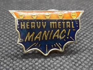 Vintage 1988 Exciter Heavy Metal Maniac Lapel Pin ~ Heavy Metal ~ Rare - Picture 1 of 4