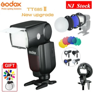 US Godox TT685II-N 2.4G TTL HSS Speedlite Flash+Magnetic Diffuser Kit for Nikon - Picture 1 of 12