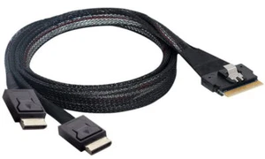 Wonderwires PCI-E Ultraport Slimline SAS Slim 4.0 SFF-8654 8i 74 pines - Imagen 1 de 7