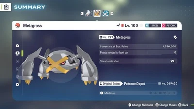 6IV Shiny Metagross Pokemon Legends ZA *SAME DAY* - Image 1 of 4