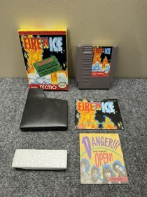 Fire N Ice Complete in Box for NES CIB Authentic Clean/Tested Nintendo RARE!