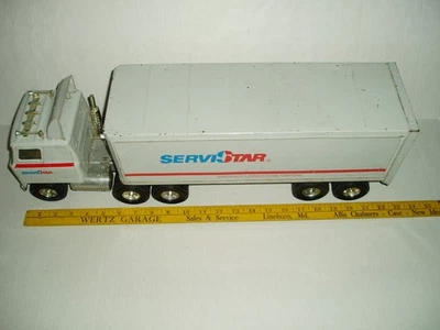 Camión y remolque McLane Servistar vintage Ertl Stk-4400 metal semi 22" Foto 1 de 4