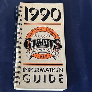 MLB 1990 SAN FRANCISCO GIANTS BASEBALL STAMPA GUIDA MEDIA - Foto 1 di 2