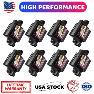 8 Square Ignition Coils For Chevy GMC 4.8L 5.3L 6.0L 8.1L D581 UF271 - Picture 1 of 13