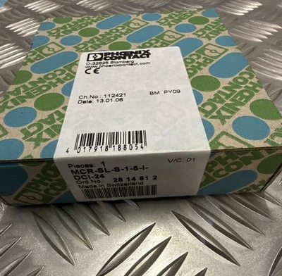 Phoenix Contact Messumformer MCR-SL-S-1/5-I-DCI-24          Ord. Nr.: 2814812 - Bild 1 von 4