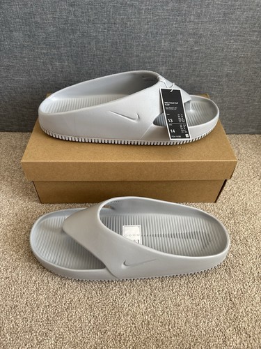 Nike Calm Infradito Uomo UK12 EU47.5 US13 Grigio Lupo FD4119 002 NUOVISSIME ✅