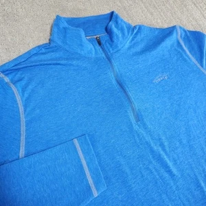 Orvis Trout Bum Sweatshirt Herren Medium 1/4 Zip schnelltrocknend UPF Angeln blau Outdoor - Bild 1 von 11