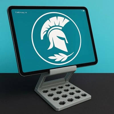 Tablet-iPad  Stand with Honeycomb Base – Multiple Colors Available - Image 1 of 4