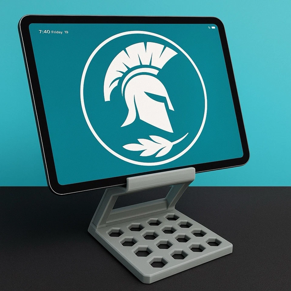 Tablet-iPad  Stand with Honeycomb Base – Multiple Colors Available - Image 1 of 4