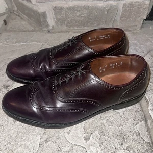 Allen Edmonds Marlow Brown Leather Brogue Wingtip Matador Sole Shoes 11 C Narrow - Picture 1 of 10