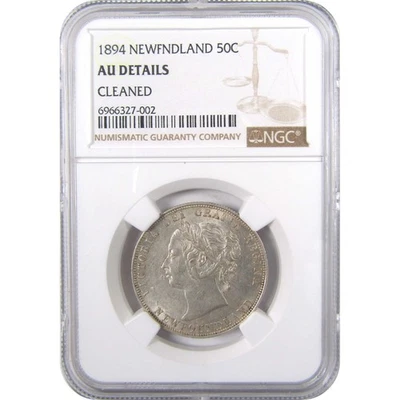 1894 Newfoundland Victoria Half Dollar AU Details NGC SKU:CPC0234 - Image 1 of 4