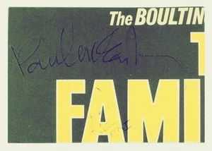 Beatles PAUL McCARTNEY SMALL LP COVER SECTION SIGNED 2/9/1967! TRACKS COA - Picture 1 of 4