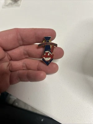 Chief Wahoo What A Dad Father's Day Lapel Hat Pin Cleveland Indians Guardians - Image 1 of 4