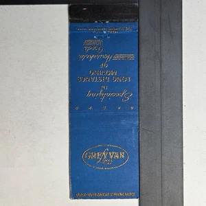Greyvan Moving Service Vintage Gold Print Long Distance Matchbook - Picture 1 of 3