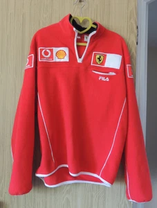 Scuderia Ferrari F1 Team Official FILA Quarter Zip Red - Small - Picture 1 of 7