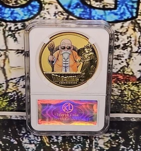 Dragon Ball Z Japanese Anime Token/Medal Collectible Coin Master Roshi - Bild 1 von 3