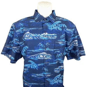 Tommy Bahama The Bahama Coast Button Up Shirt Tropical Wave Print L - Bild 1 von 8
