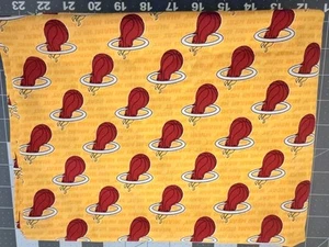 NBA Miami Heat Ditsy City Print Cotton Fabric by the Yard - Picture 1 of 1