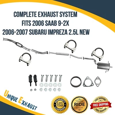 Sistema de escape completo compatible con Saab 9-2X 2006 | Subaru Impreza 2006-2007 2,5 L nuevo Foto 1 de 4