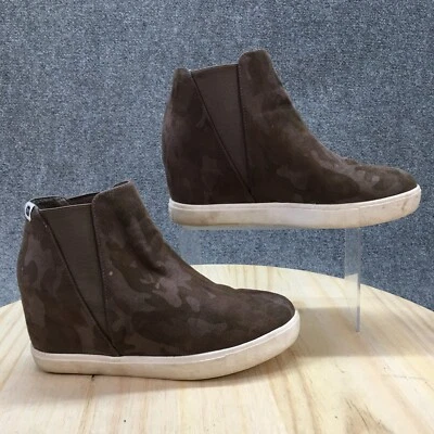 Женские сапоги Coconuts By Matisse 8,5 камуфляжные ботильоны на танкетке без застежек коричневые - Изображение 1 из 4