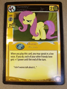 MY LITTLE PONY CCG GAME SINGLE FOIL CARD FLUTTERSHY #Pf4 FLUTTERGUY - Picture 1 of 2