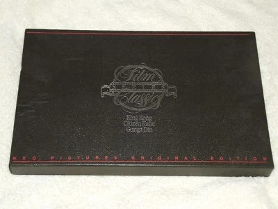 VG Premium Boxed VHS King Kong Citizen Kane Gunga Din Turner Home Film Series Foto 1 de 4