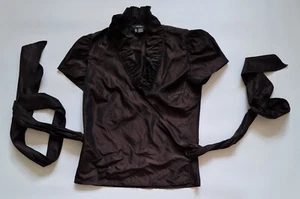 ZARA Womens Petite Wrap Blouse Size S New Strappy - Picture 1 of 10