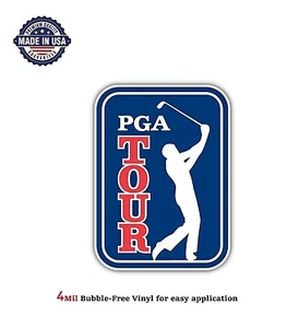 PGA TOUR GOLF PRO LOGO VINYL DECAL STICKER CAR TRUCK BUMPER 4MIL BUBBLE FREE - Picture 1 of 2