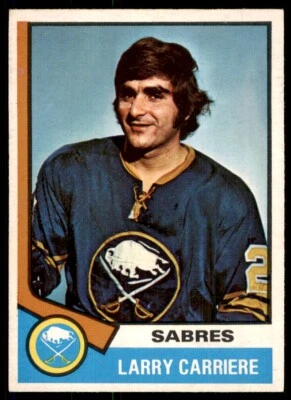 1974-75 O-Pee-Chee NM Larry Carriere #43 - Image 1 of 2