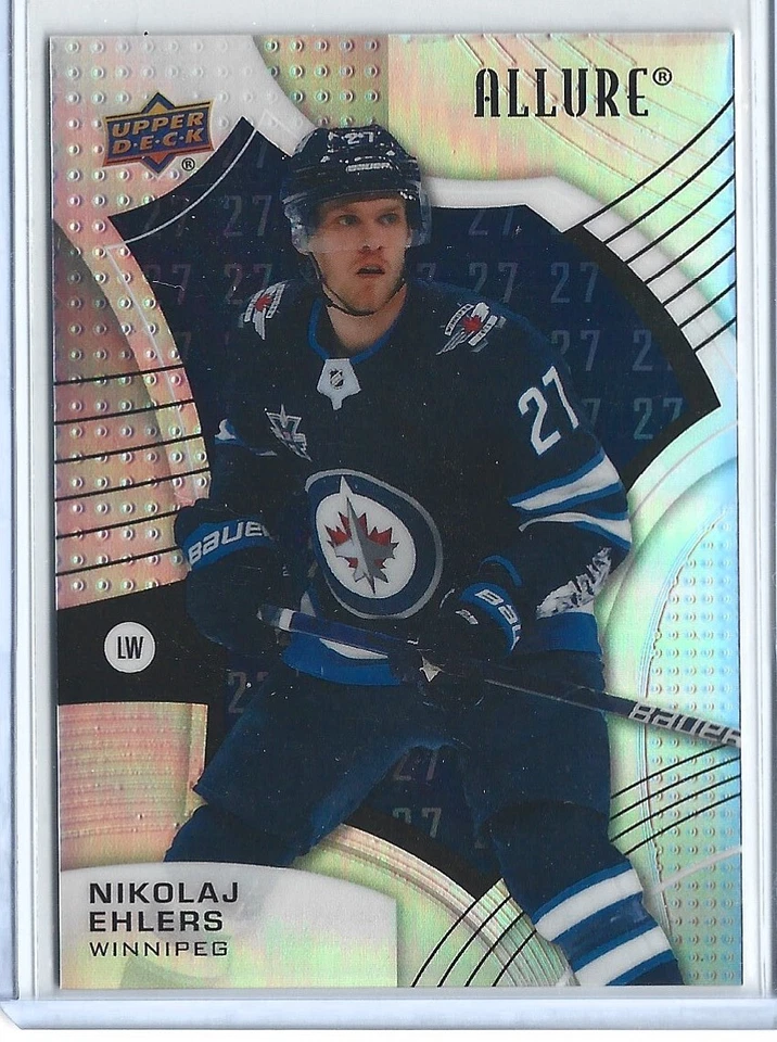 2021-22 Upper Deck Allure Nikolaj Ehlers Jersey Number Card /199 - Image 1 of 1