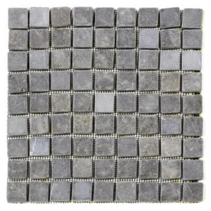 DIVERO 11 Fliesenmatten Mosaikfliese Marmor Naturstein grau 29 x 29 cm - Bild 1 von 3