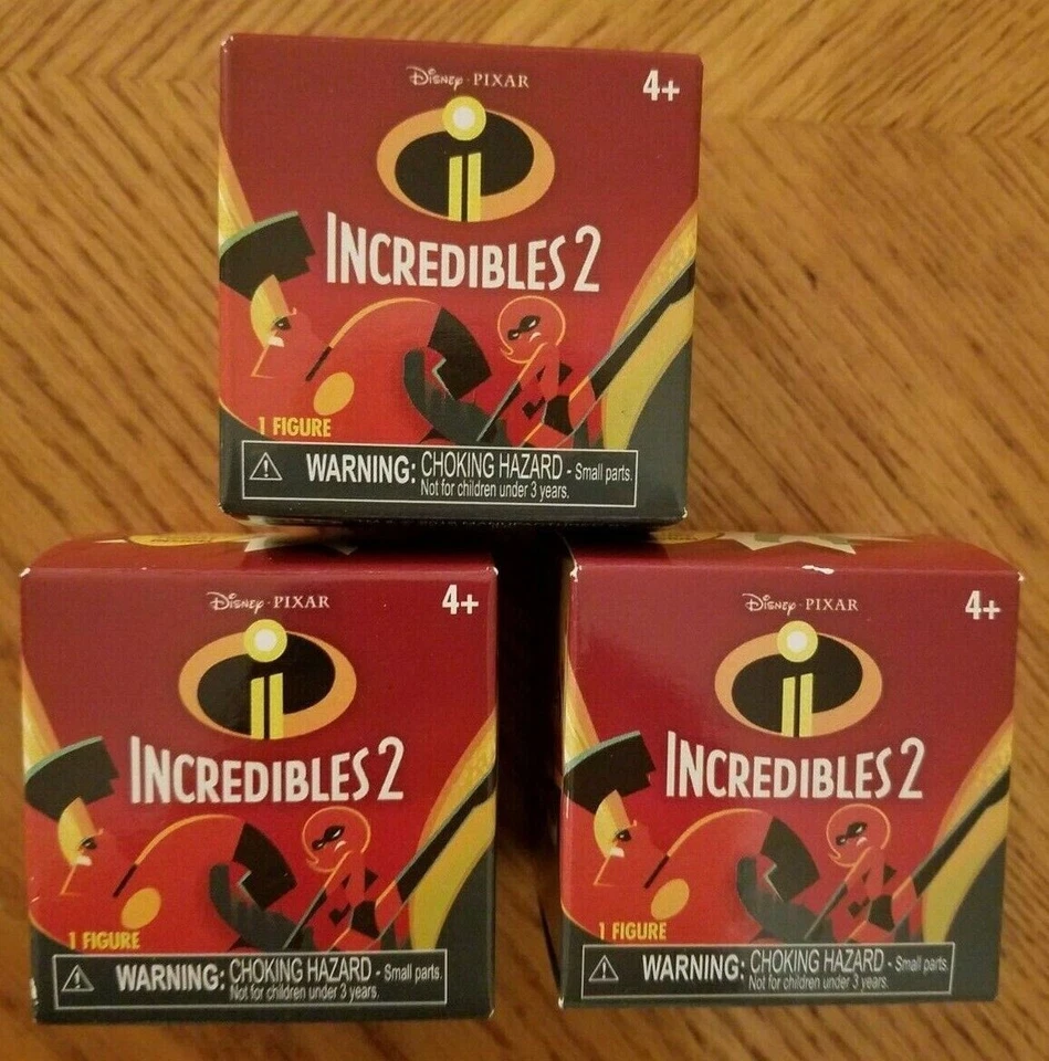 Лот из 3 Jakks Disney's НЕВЕРОЯТНЫЕ 2 серии 1 слепая коробка мини фигурки новый запечатанный - Изображение 1 из 1