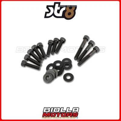 STR8 STR-552.68/BK VITI CARTER TRASMISSIONE ACCIAIO NERO MINARELLI ORIZZONTALE E VERT