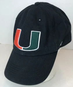 Miami Hurricanes '47 Brand Clean Up verstellbare Mütze - schwarz XXL - Bild 1 von 10