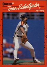 1990 Donruss Baseball Card #594 Dan Schatzeder