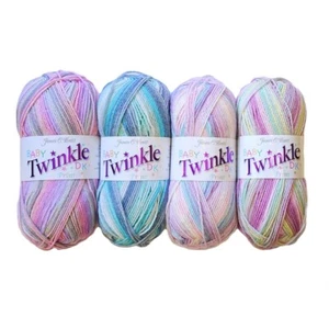 James Brett Baby Twinkle Print DK Iridescent Sparkle Acrylic Knitting Yarn 100g - Picture 1 of 48