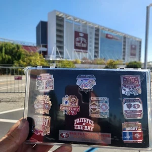 49ERS GAME DAY PIN SET 2024 2025 SEASON LEVI STADIUM GAMEDAY - Picture 1 of 2