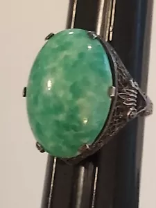 Vintage Sterling Silver Victorian Ring - Picture 1 of 7