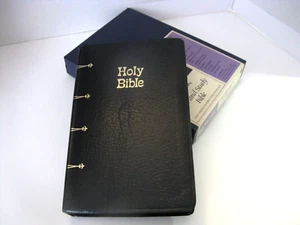 Holy Bible New American Bible Catholic Edition 1971 Nelson 9053 Black Leather - Picture 1 of 3