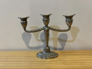 VINTAGE 1960'S CANDELABRA CANDLE HOLDER WITH 3 ARMS REG 935785 MADE IN ENGLAND - Picture 1 of 12