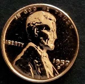USA - 1 Cent - 1957 NM - Lincoln Wheat Penny - Bronze - 1C - Picture 1 of 10